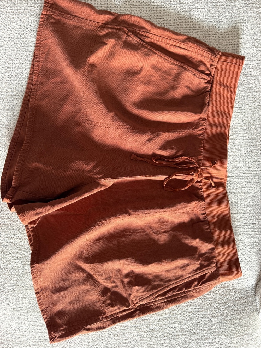 Lou & Grey Rust Drawstring Lounge Shorts